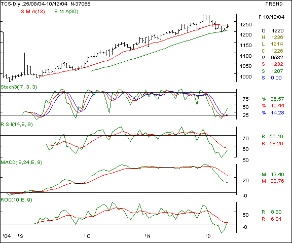 TCS - Daily chart