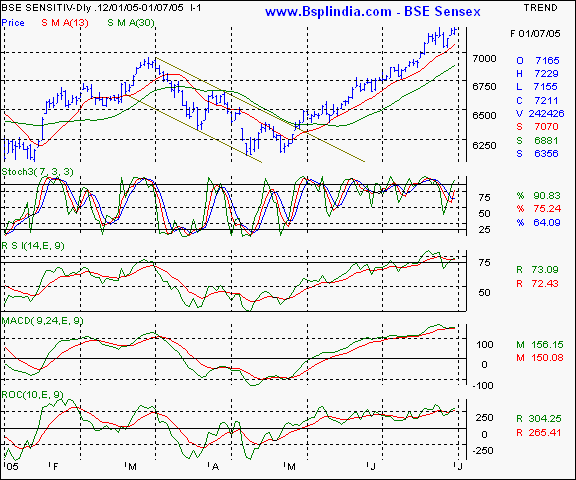 BSE Sensex - Daily chart