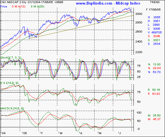 Midcap Index - daily chart